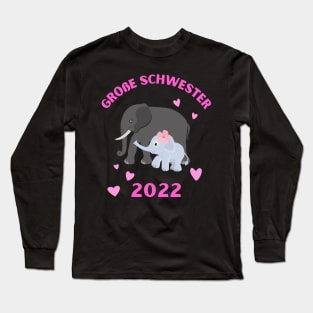 Große Schwester 2022 Geschwister Mädchen Long Sleeve T-Shirt